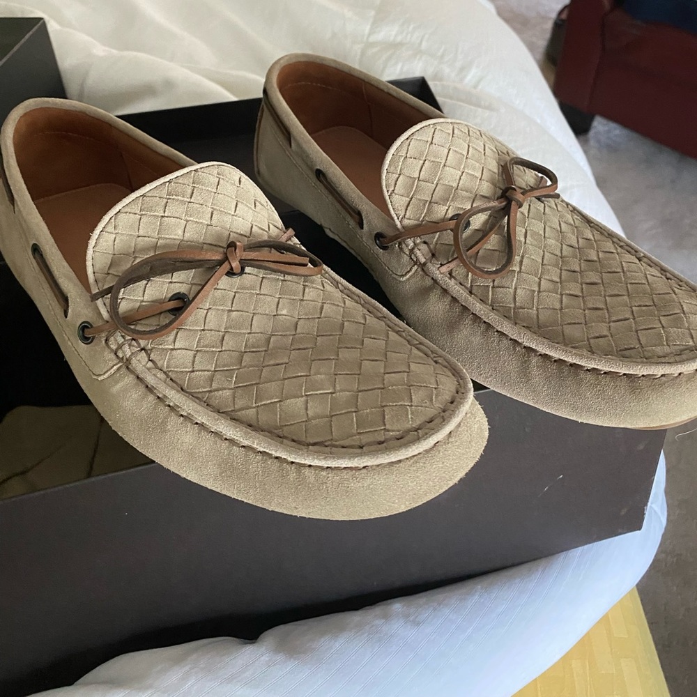 Botega Veneta natural suede driving moc US 12/45